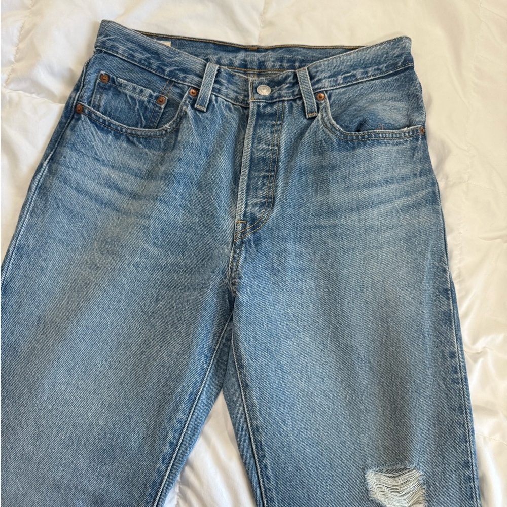 Levi's Light Blue Straight Leg Jeans
